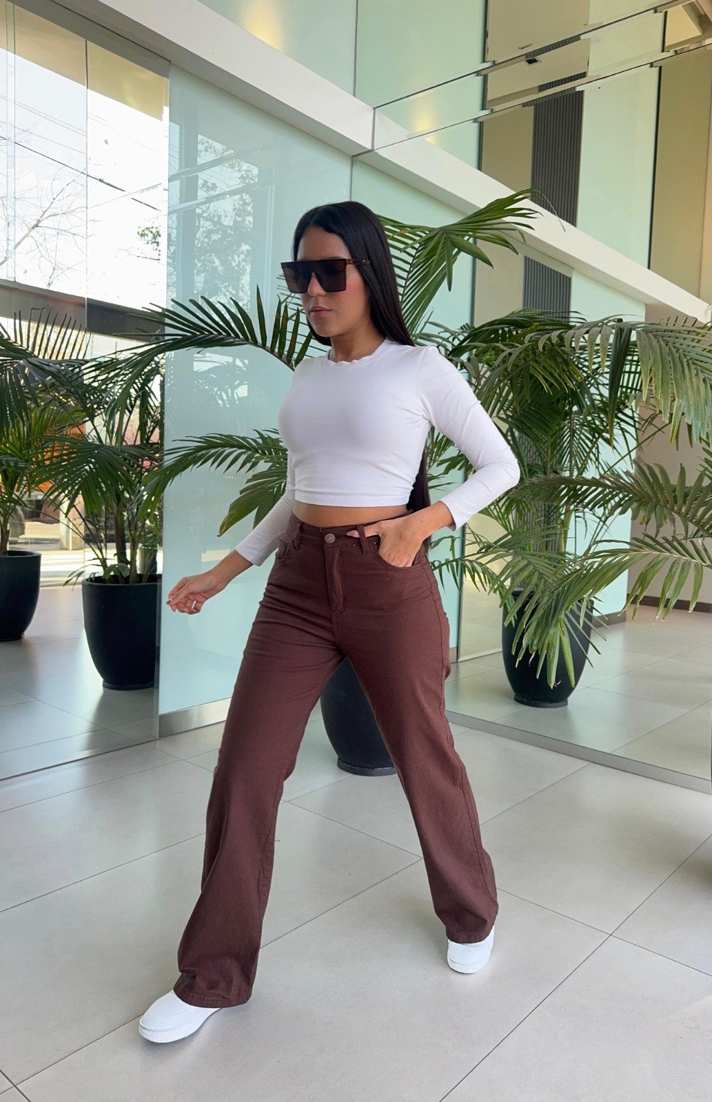 MADISON CHOCOLATE (WIDE LEG ELASTIZADO)