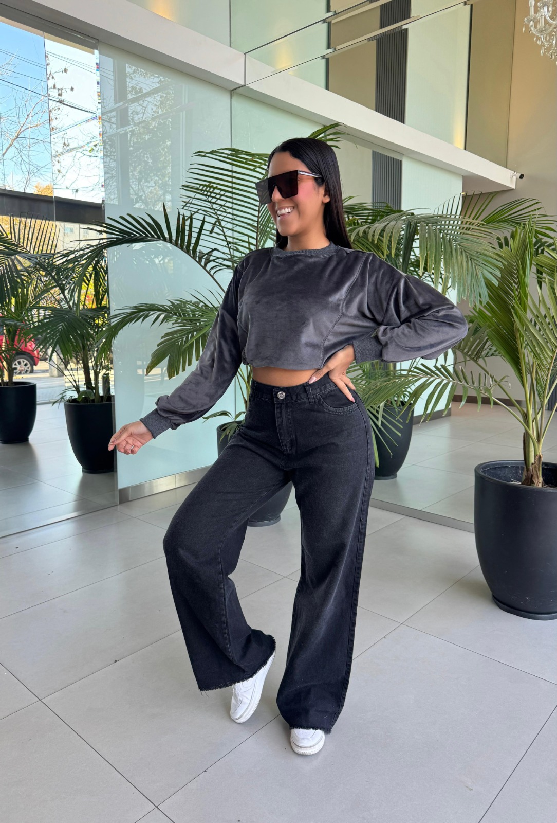 MALIBU GRIS DESFLECADO (WIDE LEG)