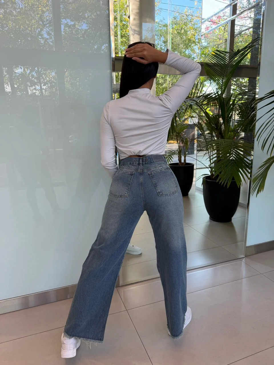 Alternative view of MALIBU OXIDO (WIDE LEG RIGIDO)