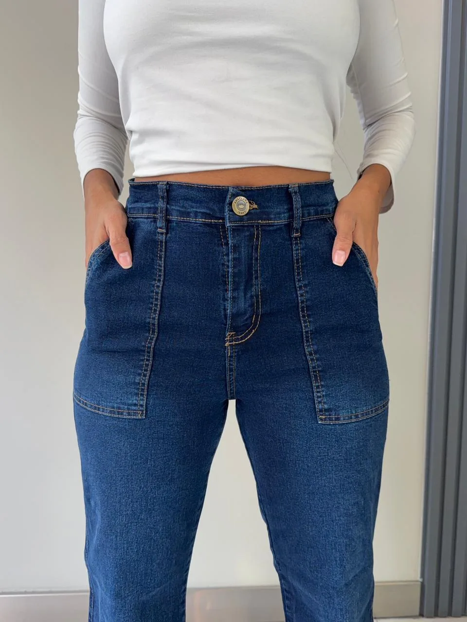 Alternative view of MADISON AZUL (WIDE LEG ELASTIZADO)