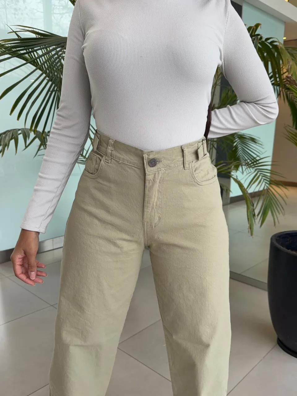 Alternative view of BAGGY ELASTIZADO PISTACHO